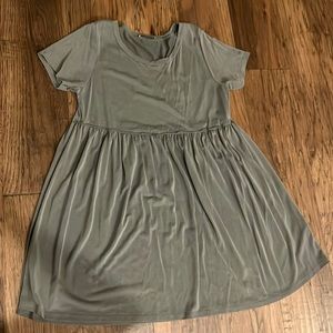 Gray babydoll dress